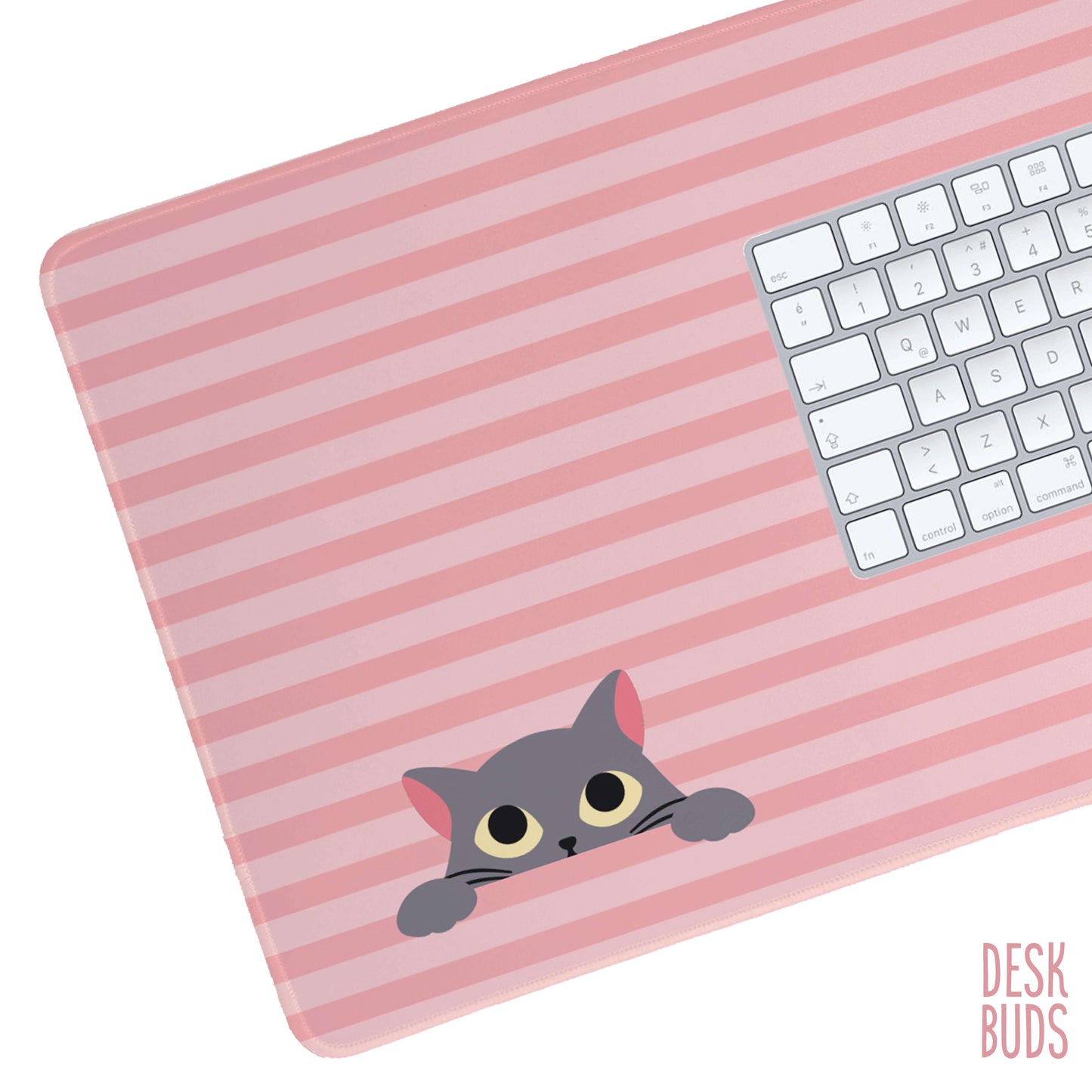 Cat large gamer desk mat