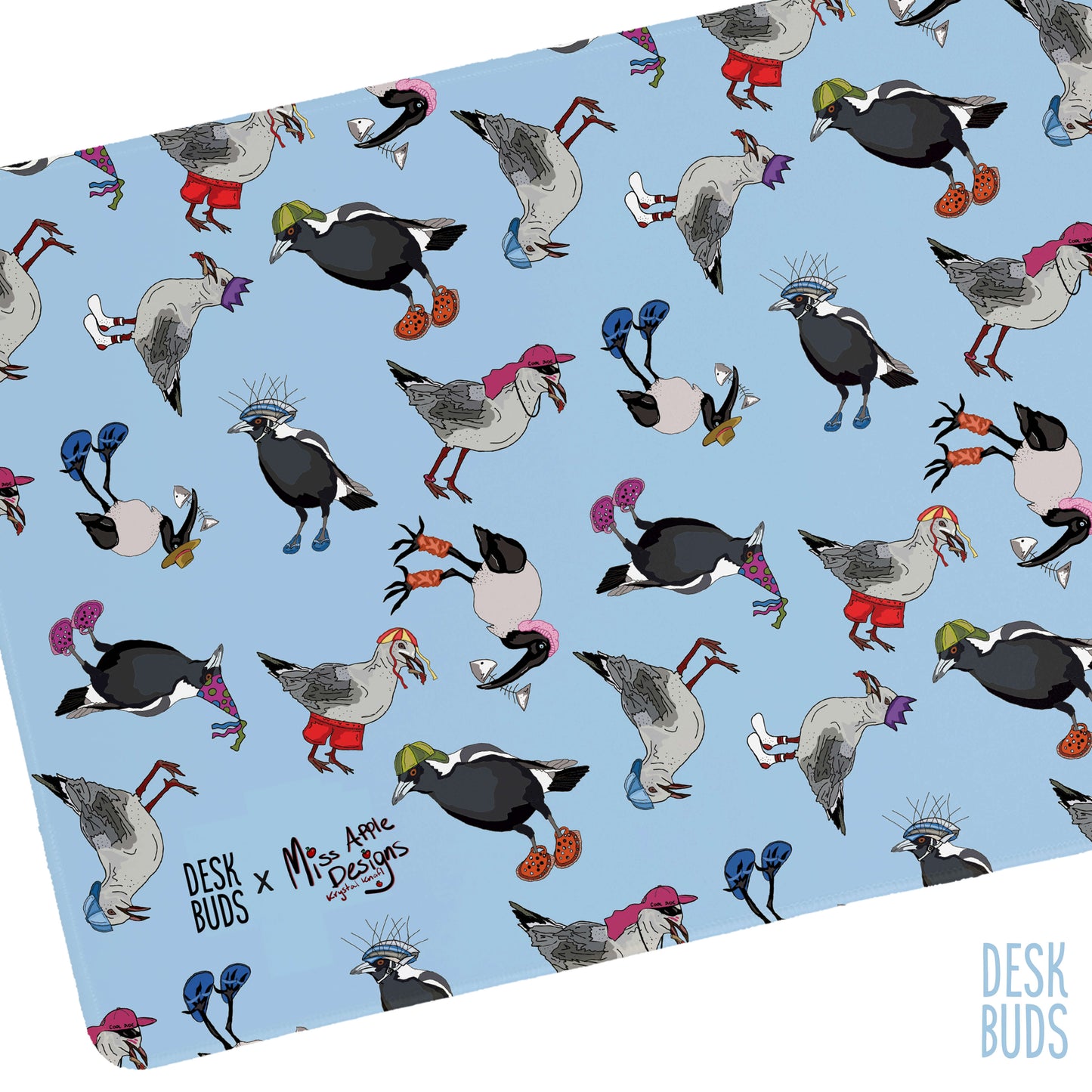 Birds with Hats by Miss Apple Designs