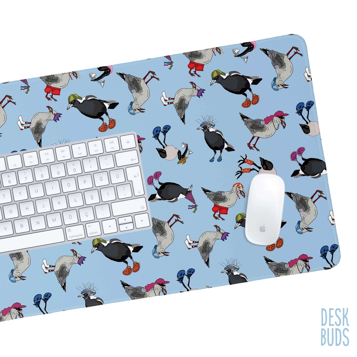 Birds with Hats by Miss Apple Designs