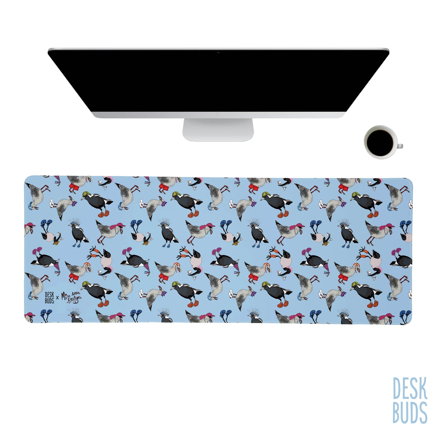 Birds with Hats by Miss Apple Designs