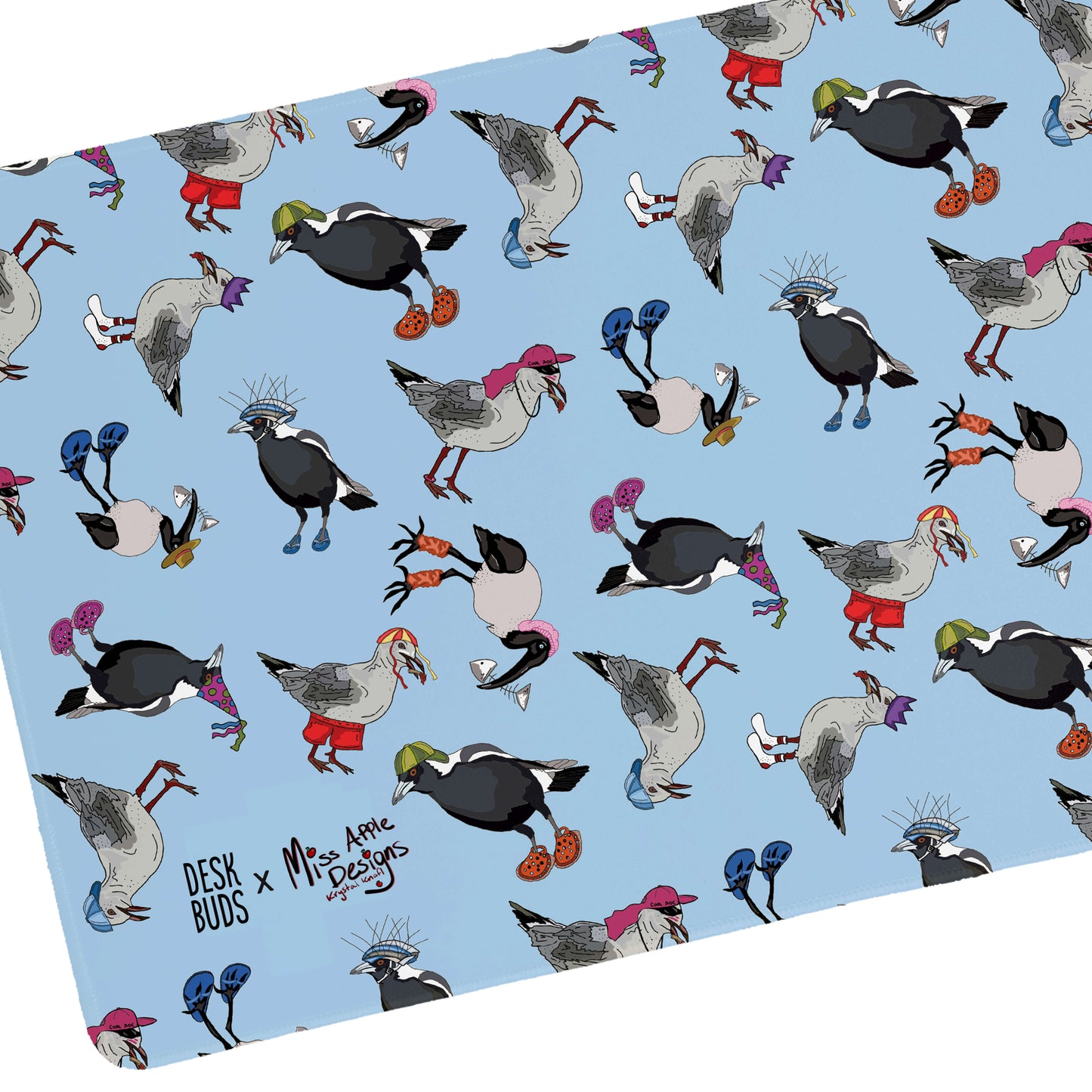 Birds with Hats by Miss Apple Designs