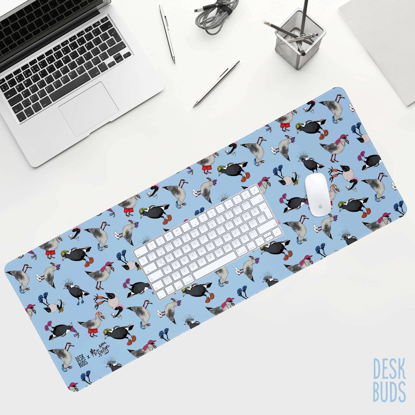 Birds with Hats by Miss Apple Designs