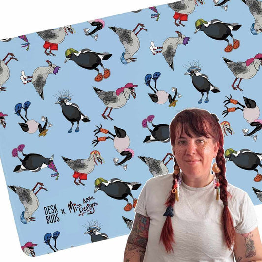 Birds with Hats by Miss Apple Designs