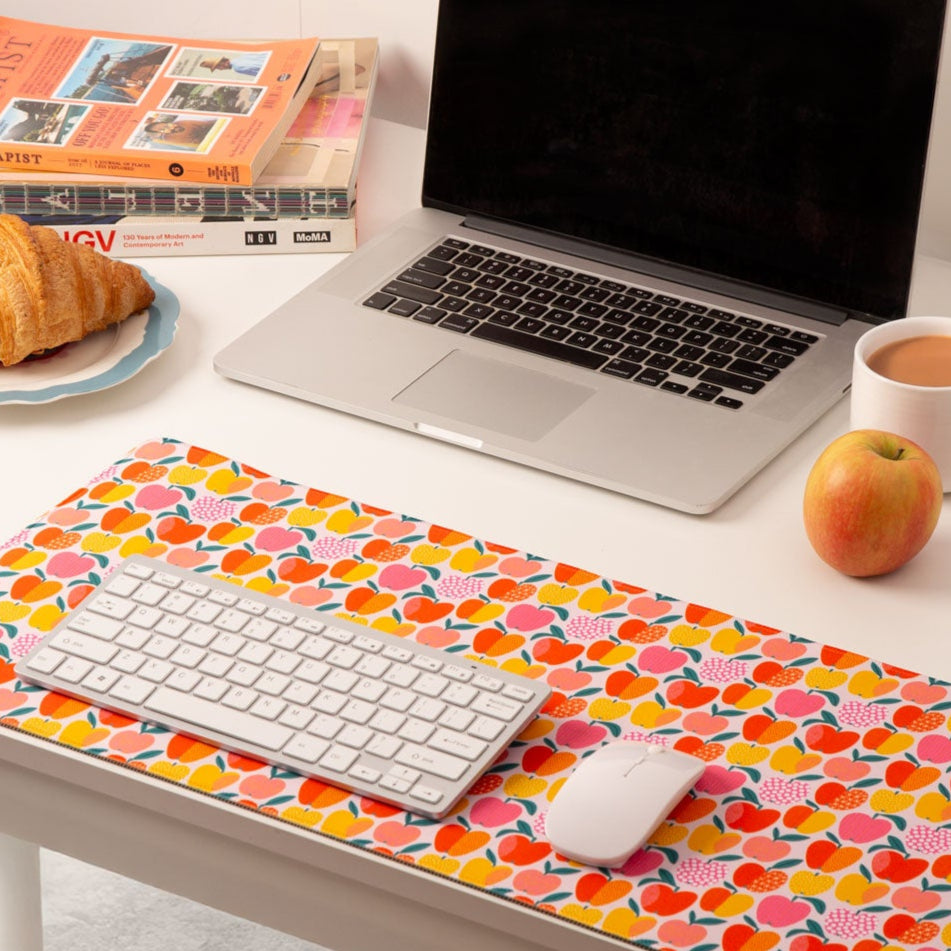 Abstract apples extra large desk mat 80x30cm