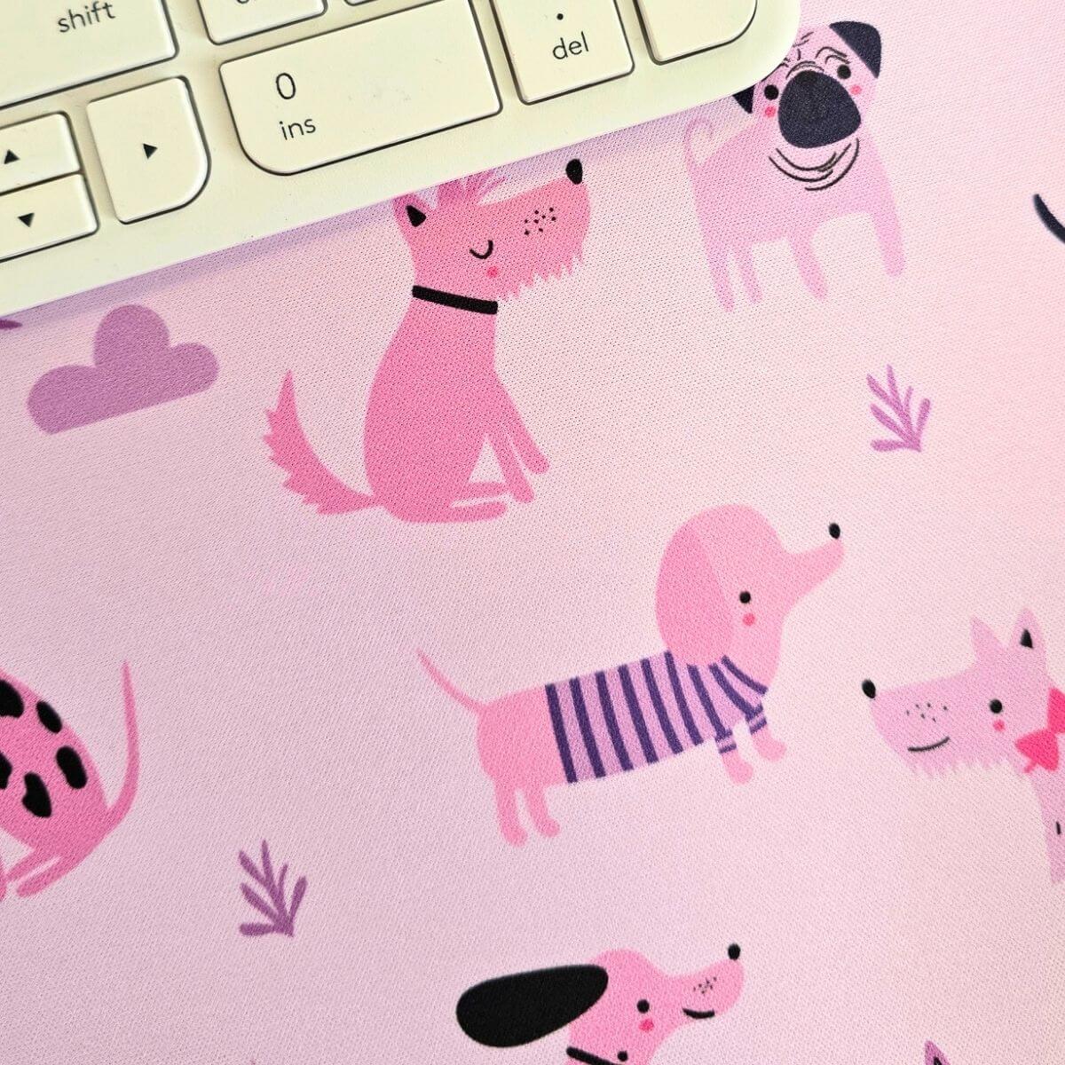 Lots of dogs large gamer desk mat