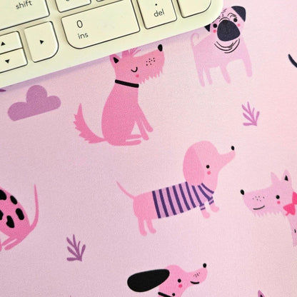 Lots of dogs large gamer desk mat