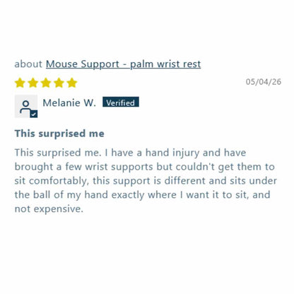 Mouse Support - palm wrist rest