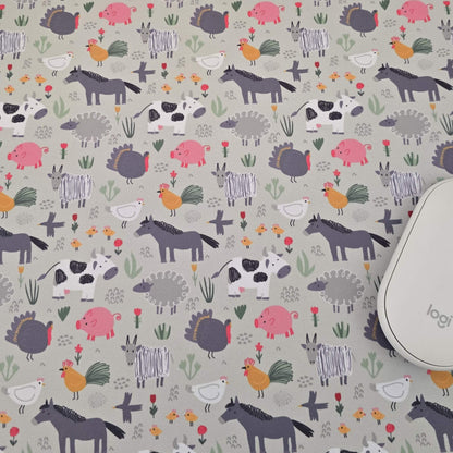 Cute Farmyard extra large desk mat 80x30cm