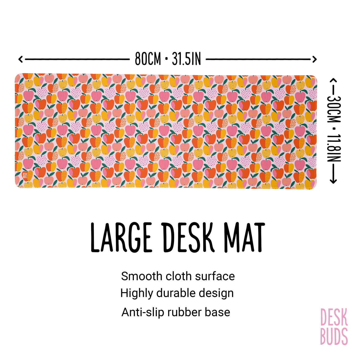 Abstract apples extra large desk mat 80x30cm