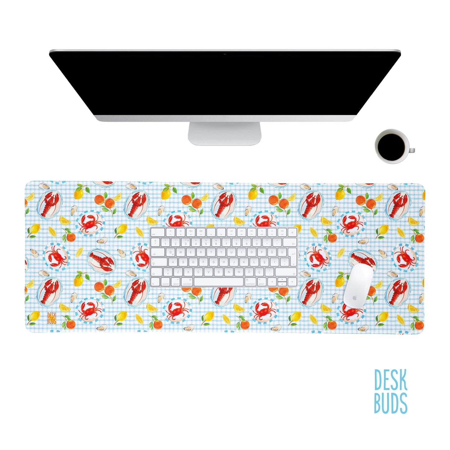 Summer table extra large desk mat 80x30cm