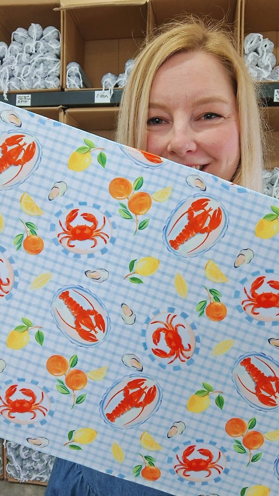 Summer table extra large desk mat 80x30cm